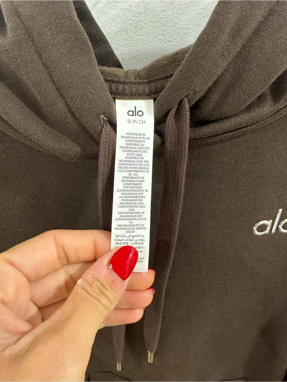 ALO Yoga Accolade Hoodie- Espresso